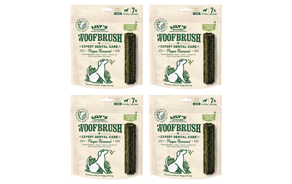 Lily's Kitchen Bâtonnet à mâcher Woofbrush Dental L 4 x 50 g