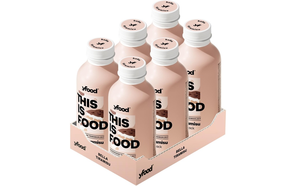 YFOOD Repas à boire bella tiramisu 6 x 500 ml