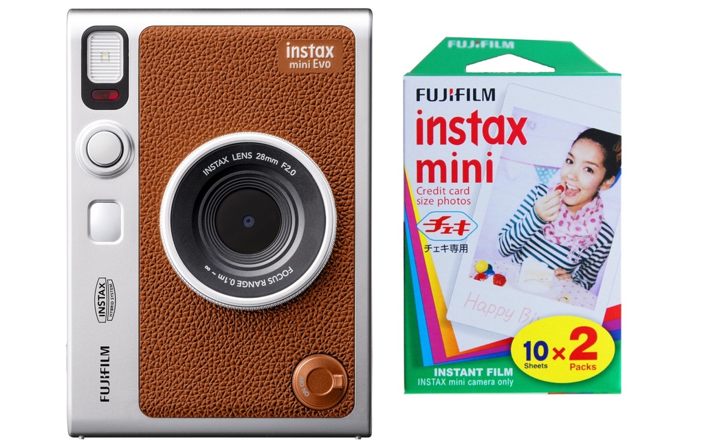 Fujifilm Appareil photo Instax Mini Evo KIT Brun