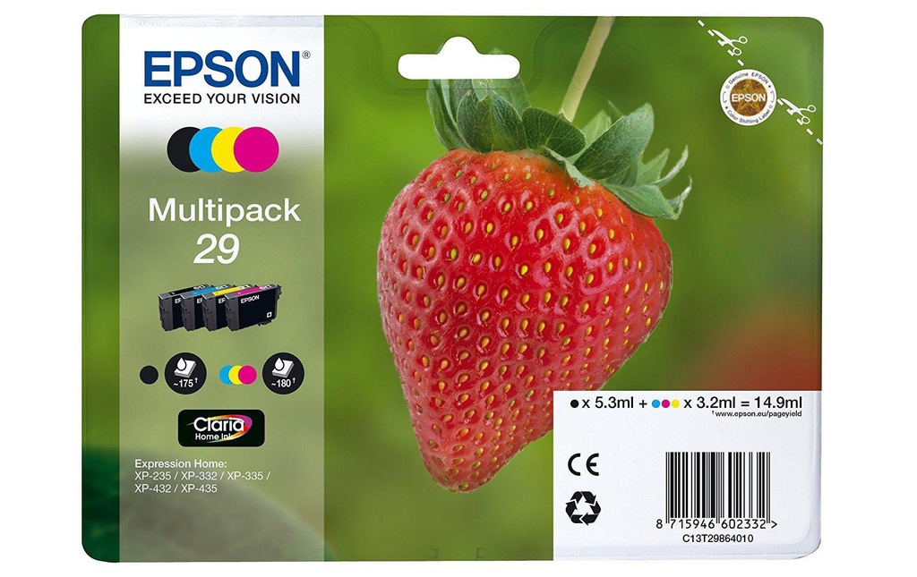 EPSON Epson cartouche 29 bk/c/m/y (4 pces)