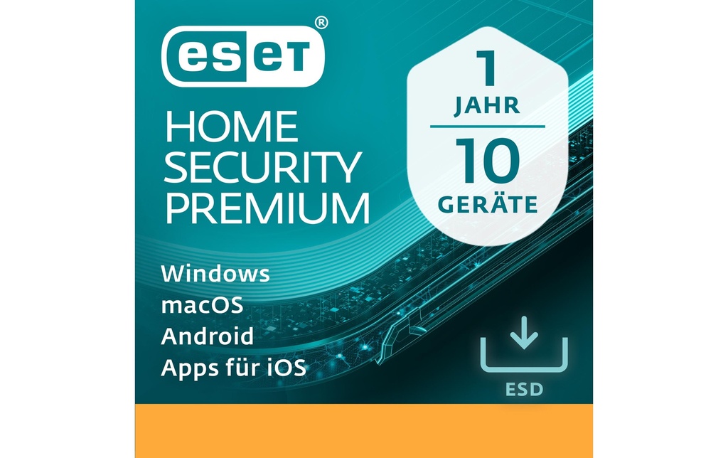ESET HOME Security Premium Version complète, 10 utilisateurs, 1 an