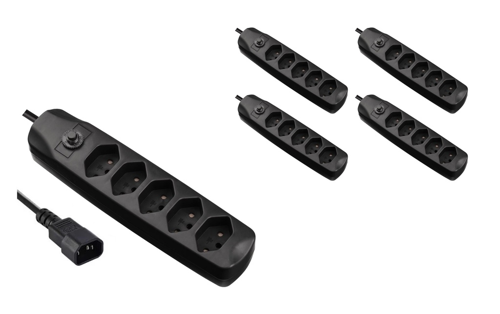 FURBER.power Bloc multiprises UPS C14 5x T13, 5 pièces