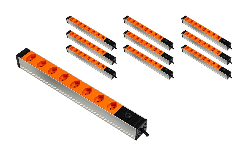FURBER.power PDU 19 8x T13 orange, 10 pièces