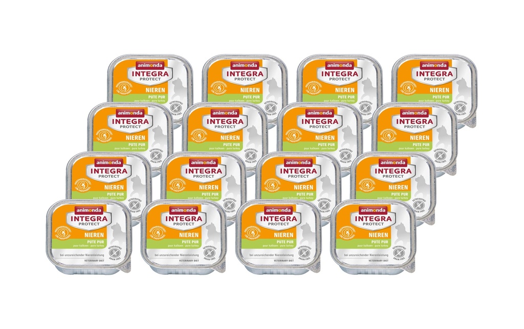 Animonda Integra Protect Nourriture humide Reins rénaux dinde, 16 x 100 g