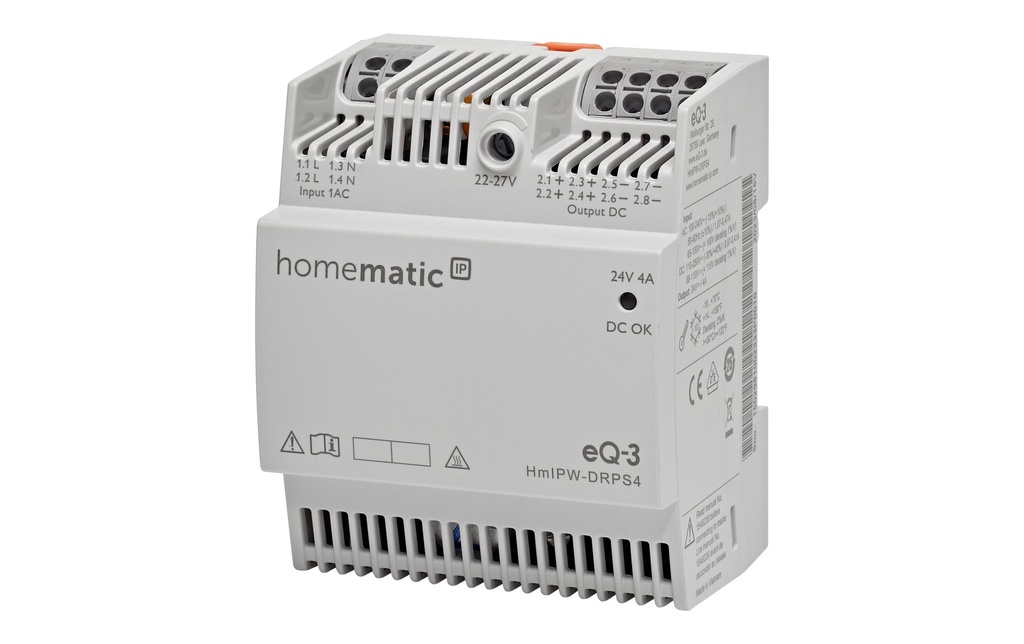 Homematic IP Wired Adaptateur secteur Wired 4A 96 W
