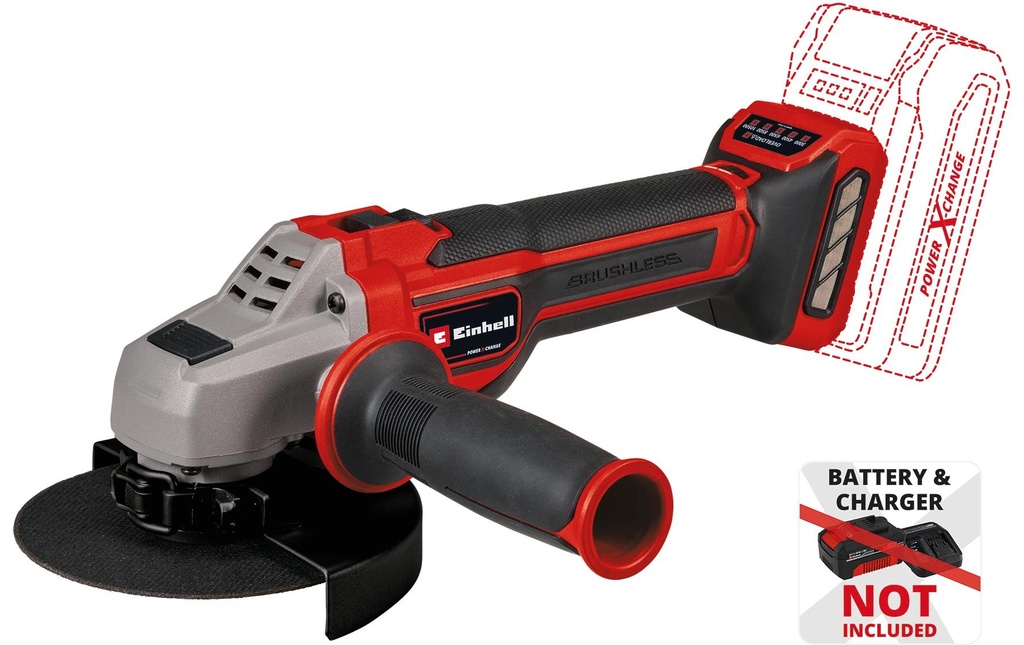 Einhell Professional Meuleuse d’angle TP-AG 18/125 CE Q Li – Solo
