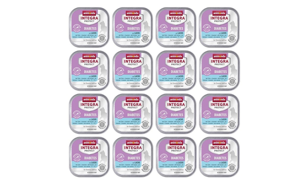 Animonda Integra Protect Nourriture humide Diabète Saumon, 16 x 100 g