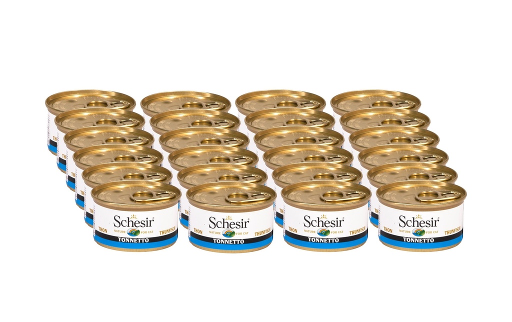 Schesir Alimentation humide Thon en gelée, 24 x 85 g
