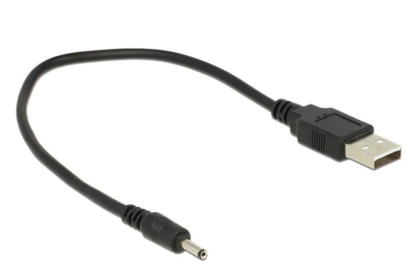 Delock Câble électrique USB DC Bouchon creux 3/1.1mm USB-A - DC 0.27 m