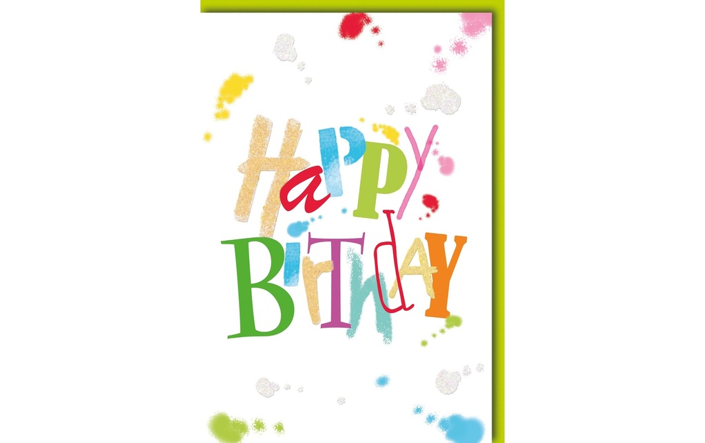Braun + Company Carte de félicitations Joyeux anniversaire 11.5 x 17 cm