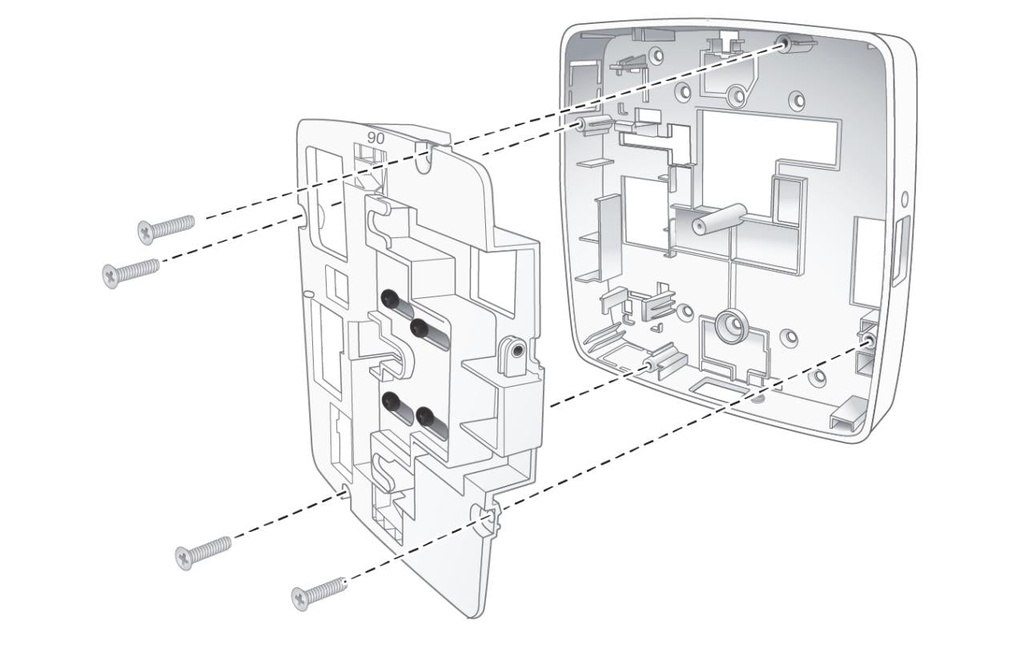 HPE Aruba Networking Supports mural Low Prof Secure AP Mounting Kit AP-200-MNT-W3