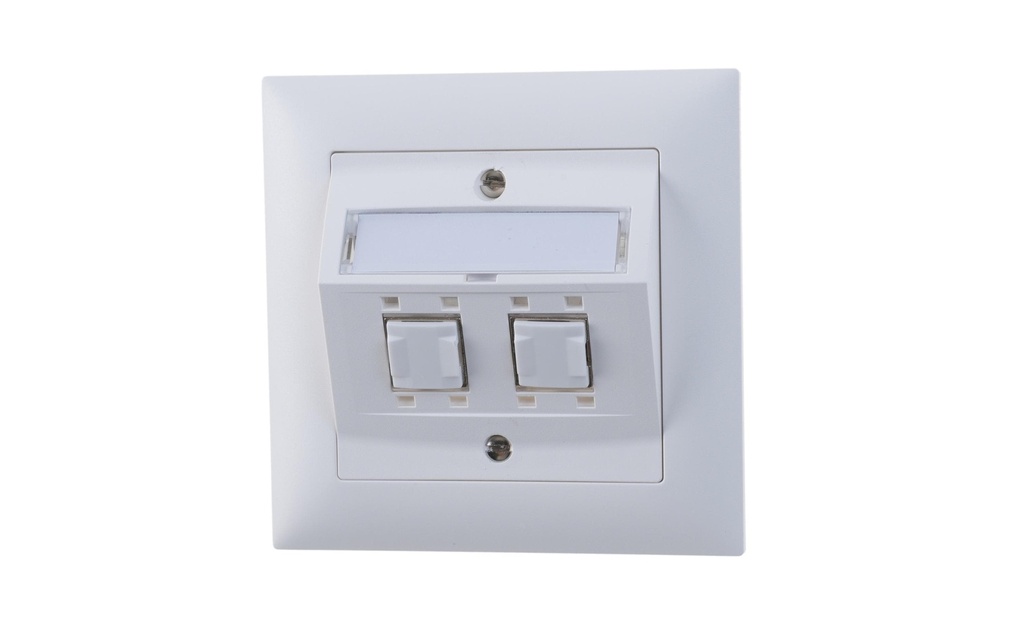 Feller EDIZIOdue Prise réseau UP 2x RJ45 Cat. 6 blindé