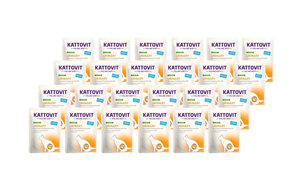 Kattovit Alimentation humide Urinaire Dinde, 24 x 85 g