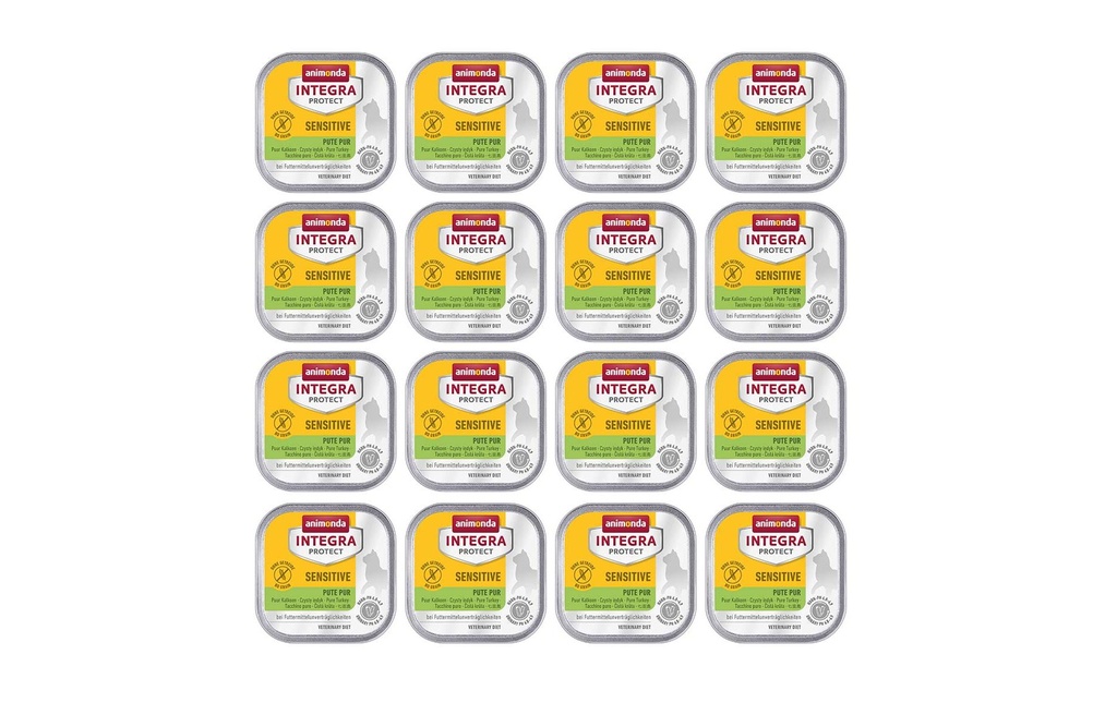 Animonda Integra Protect Nourriture humide Sensitive Dinde pure, 16 x 100 g