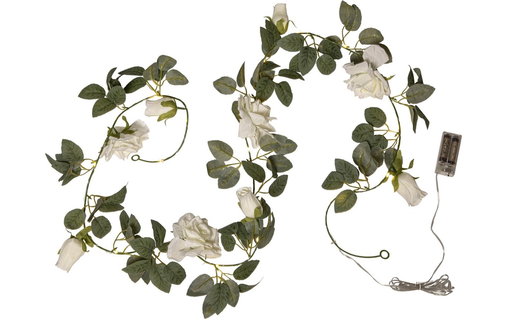 Star Trading Guirlande lumineuse Roza Blanc, 200 cm