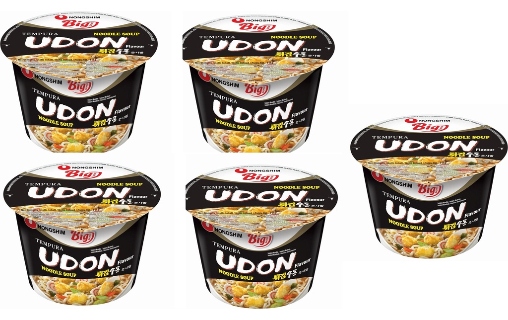 Nongshim Soupe aux nouilles Udon Big Cup 5 x 111 g