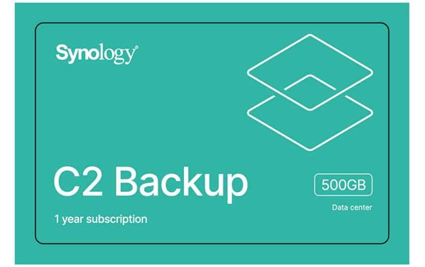 Synology C2 Backup, licence virtuelle 1 an, 500 Go