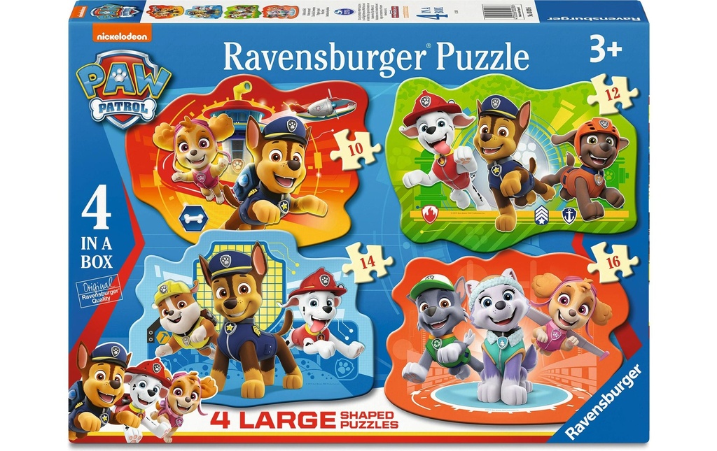 Ravensburger Puzzle pour enfants 4x Paw Patrol
