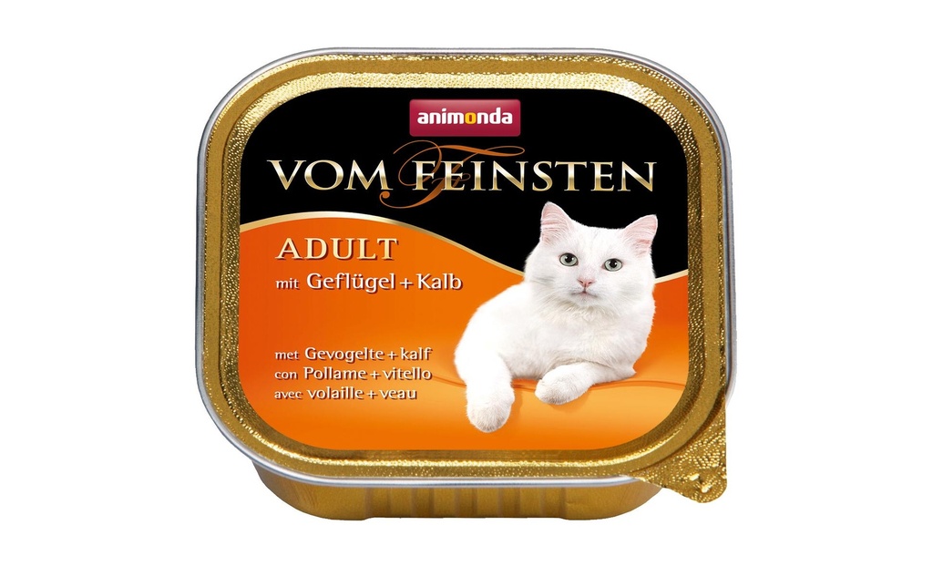 animonda Alimentation humide Vom Feinsten Adulte Volaille et veau, 100 g