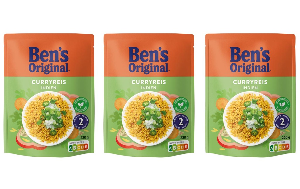 Ben's Original Riz Riz express indien 3 x 220 g