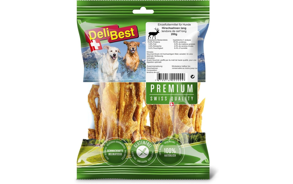 DeliBest Tendons Premium Chevreuil long, 200 g