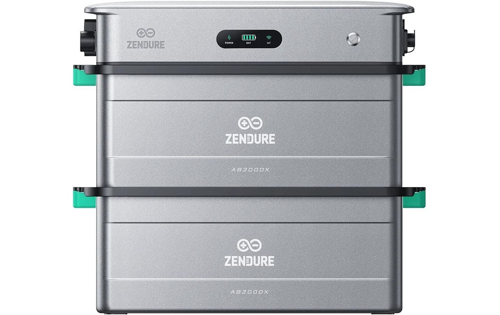 Zendure Kit SolarFlow 2400 AC 5.76 kWh avec 2 batteries d'extension AB3000X