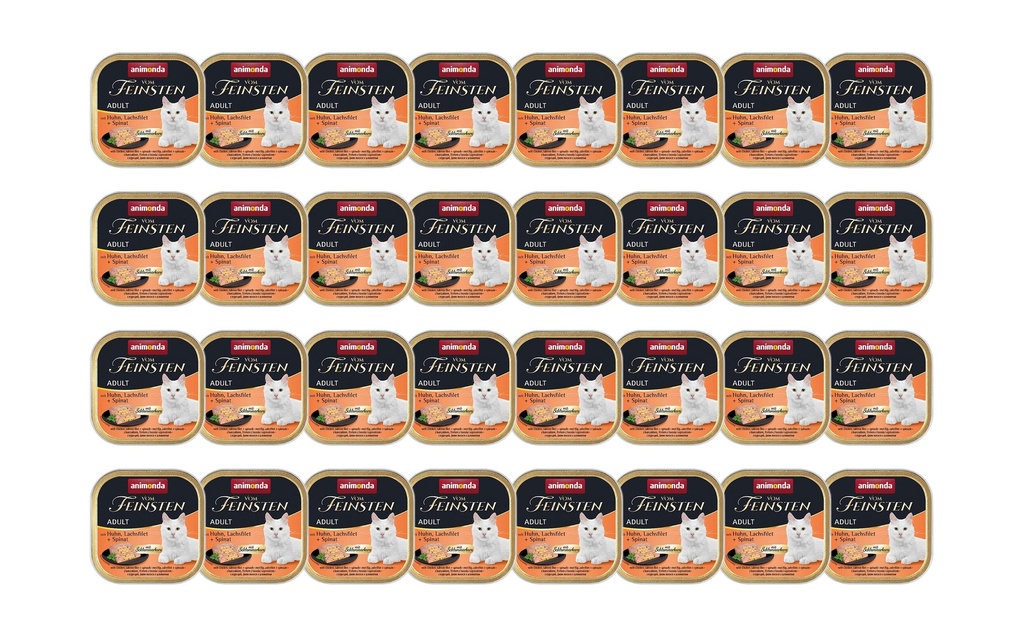 animonda Alimentation humide vom Feinsten Noyau gourmand poulet/saumon 32 x 100g