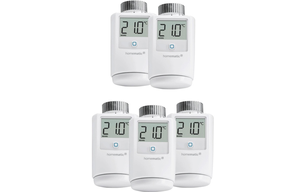 Homematic IP Smart Home 5 x kit thermostat de radiateur