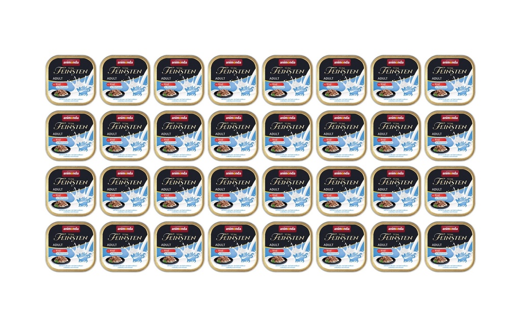animonda Alimentation humide Vom Feinsten Milkies Bœuf & lait, 32 x 100 g