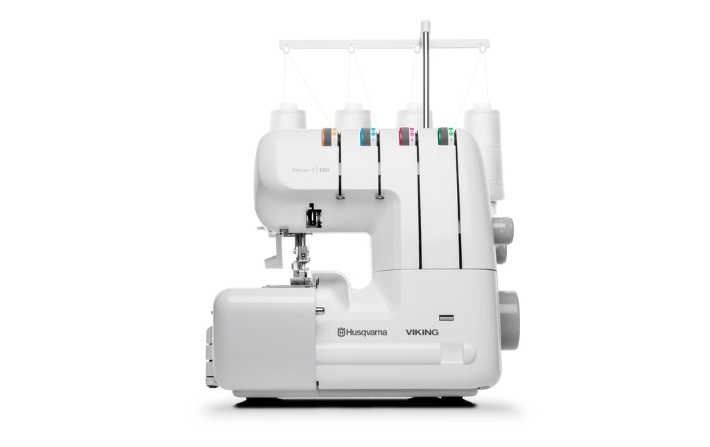 Husqvarna Machine à coudre surjeteuse Amber S 100 Blanc