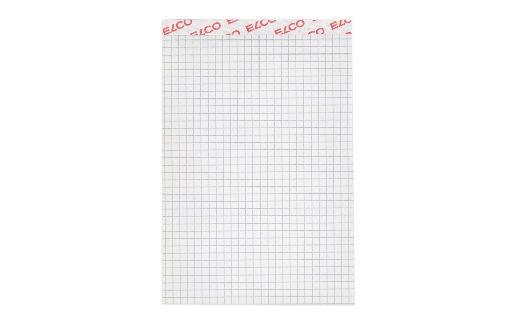ELCO Bloc-notes A6 70 g/m² , 4 mm quadrillé, 5 pièces