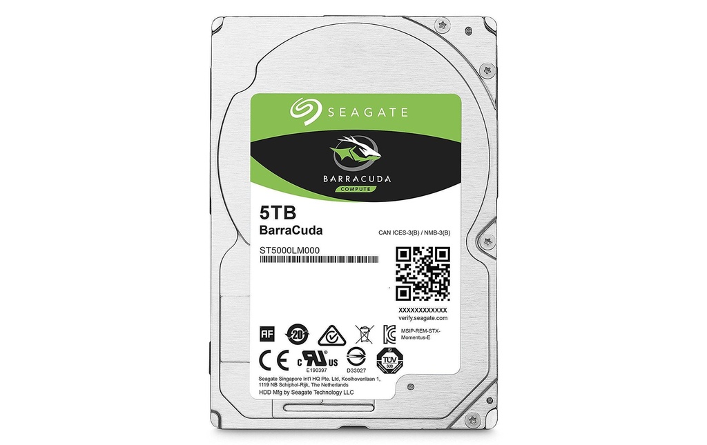 Seagate Disque dur BarraCuda 2.5 SATA 5 TB