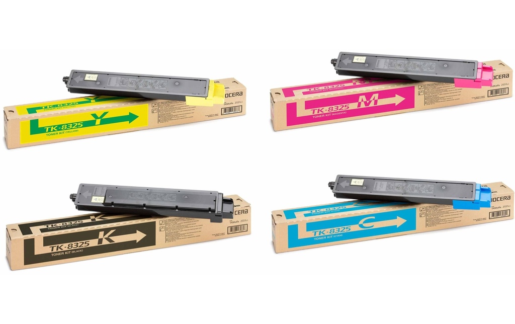 Kyocera Toner TK-8325 KIT noir/Cyan/Magenta/Yellow