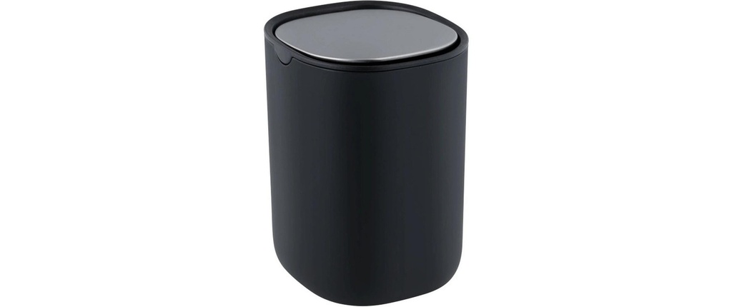 Wenko Poubelle à couvercle basculant Frini 1.5 l, Noir