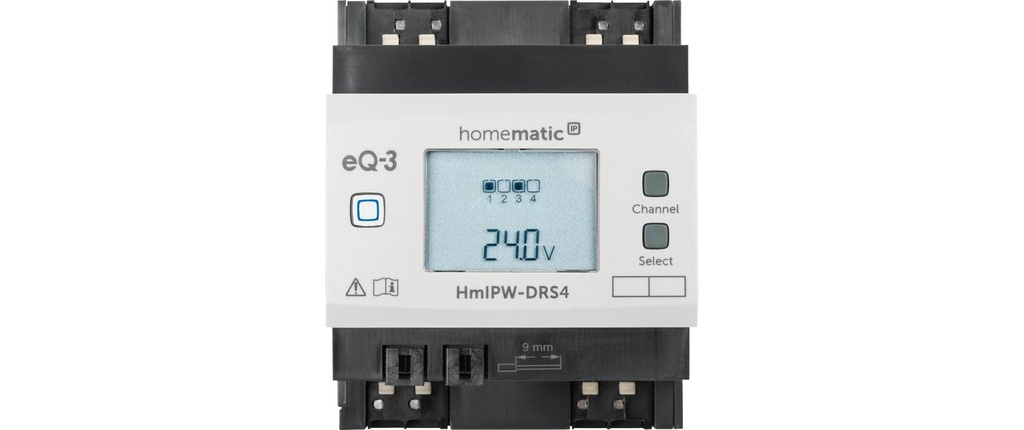 Homematic IP Wired Smart Home Actionneur de commutation câblé quadruple