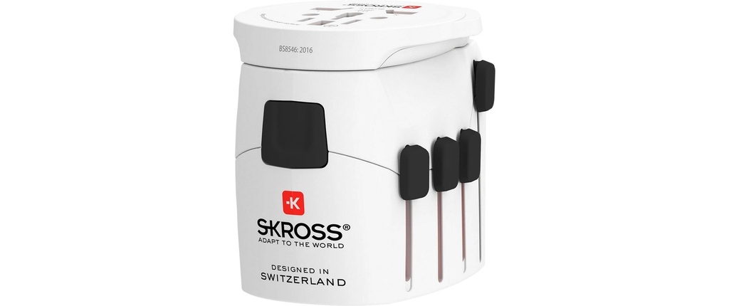SKROSS Adaptateur de voyage international PRO+ USB AC30PD