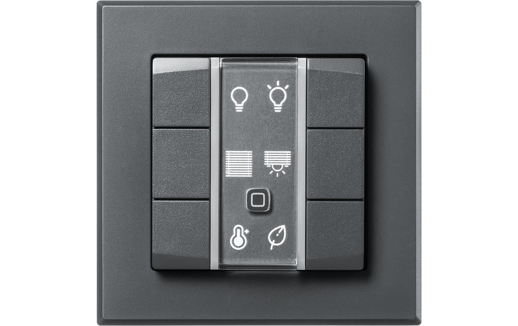 Homematic IP Wired Smart Home Bouton-poussoir mural Wired 6 positions, Anthracite