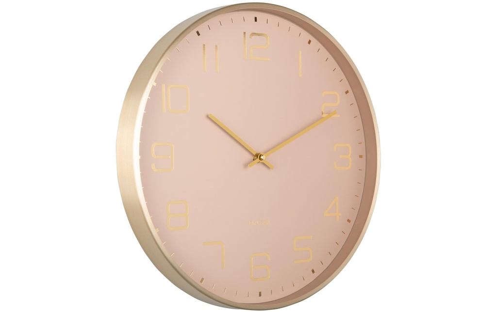 KARLSSON Horloge murale Elegance Glow Soft brown