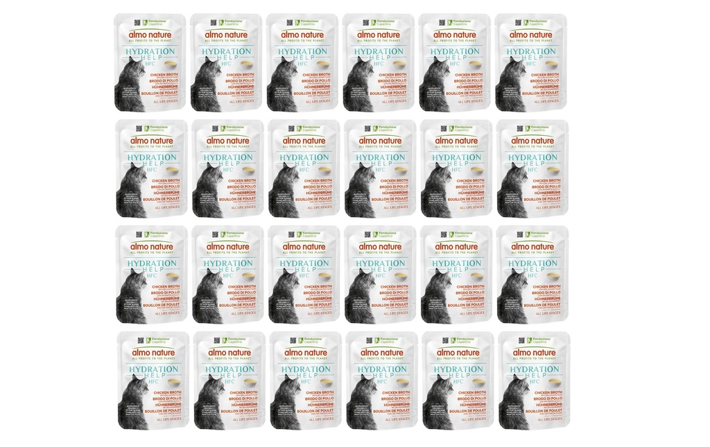 Almo Nature HFC Hydration au poulet et au bouillon 24 x 50 g