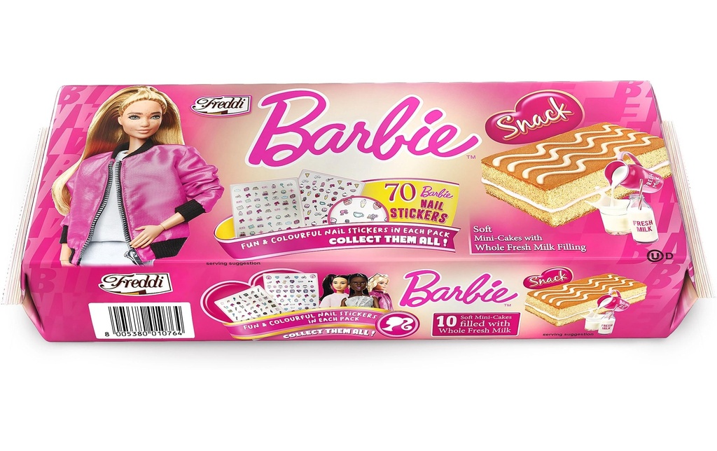 Freddi Barbie Snack Fresh Milk 10 x 25 g