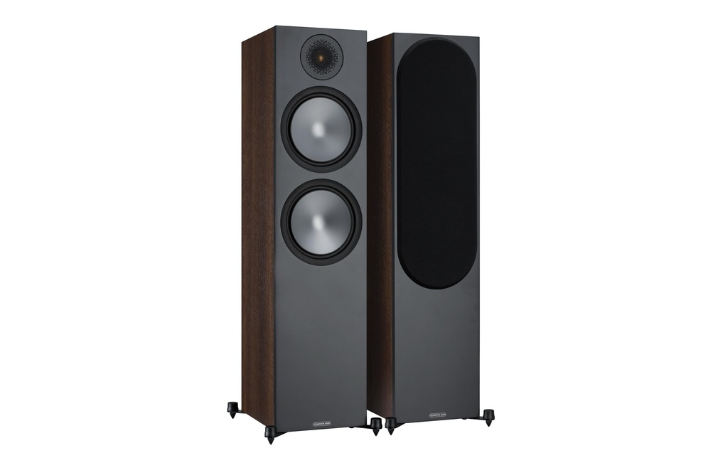 Monitor Audio Paire d’enceintes de sol Bronze 500 Noyer noir