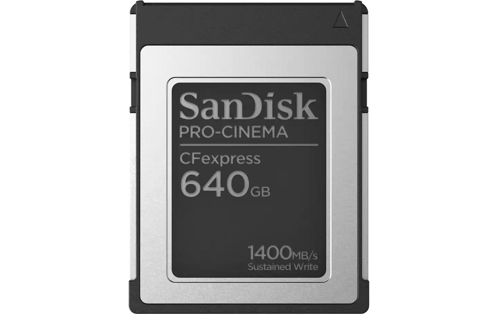 SanDisk Carte CFexpress PRO Cinema Type B 640 GB