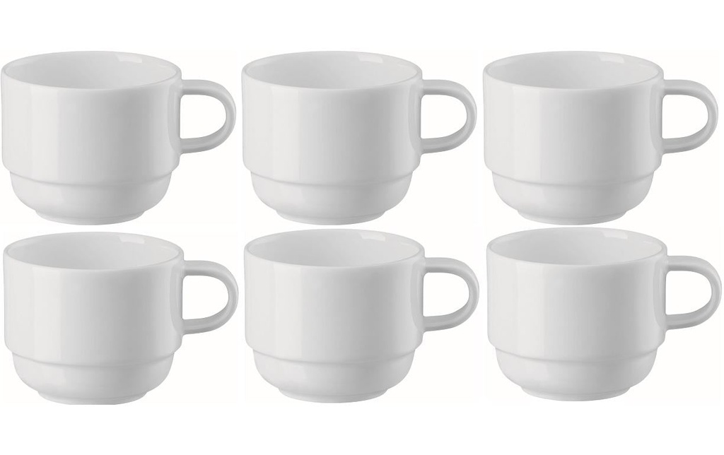 Arthur Krupp Tasse à café Neve 220 ml, 6 Pièce/s, Blanc