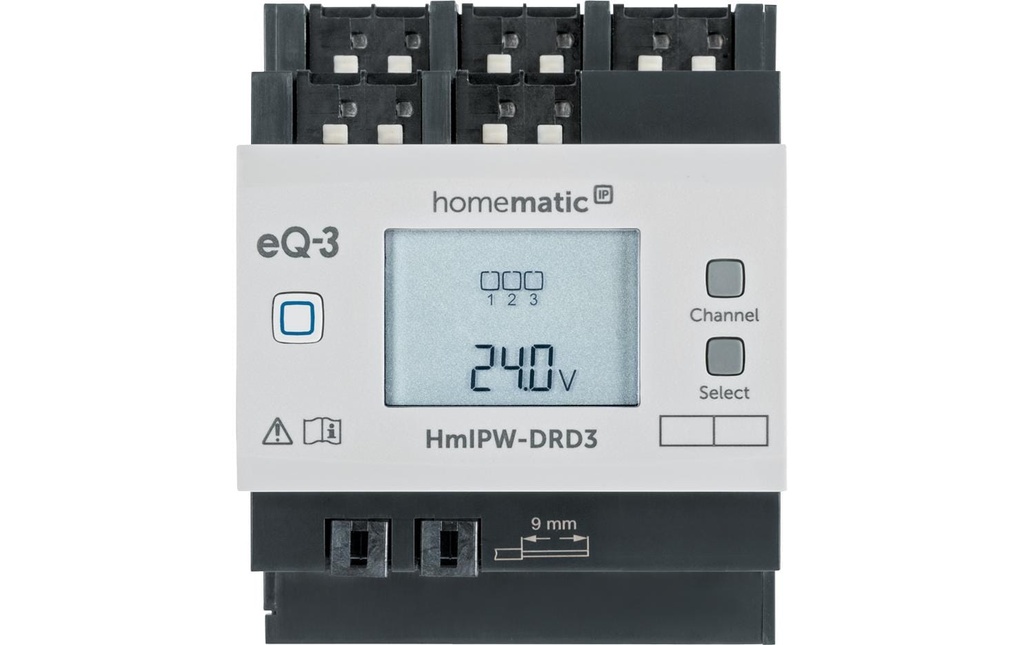 Homematic IP Wired Smart Home Actionneur de gradation filaire triple