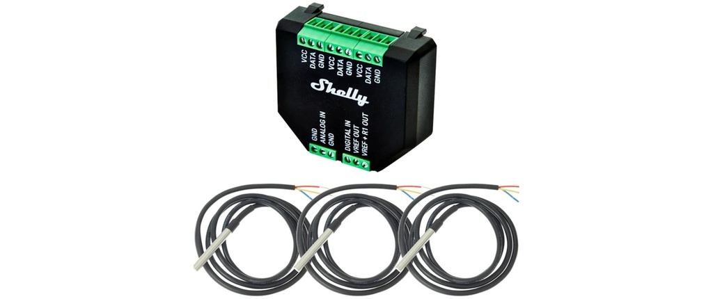 Shelly Set 3 de capteurs de température AddOn Plus pour actionneurs Shelly Plus