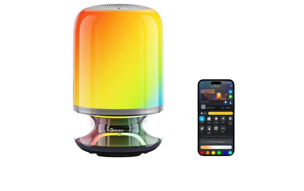 Govee Table Lamp 2 Pro x Sound by JBL avec Wall Charger
