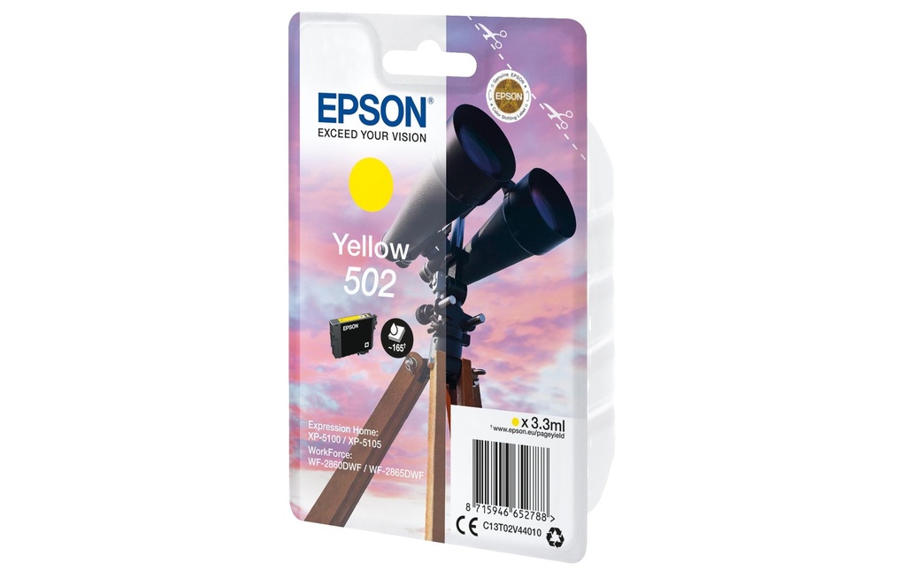EPSON Epson cart.d'encre 502 yellow