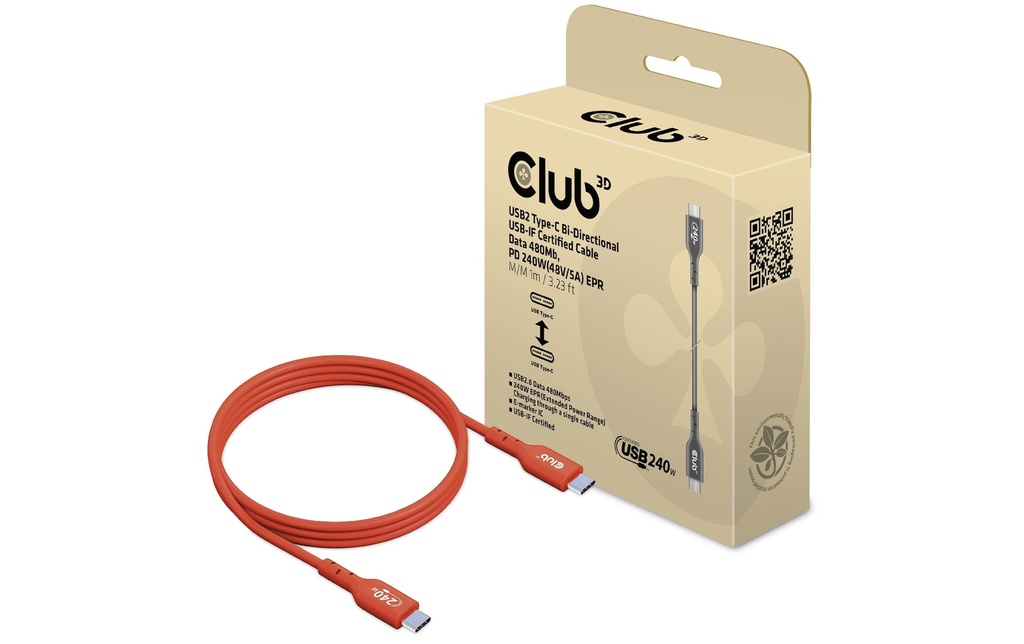 Club 3D CAC-1511 USB-C - USB-C 1 m