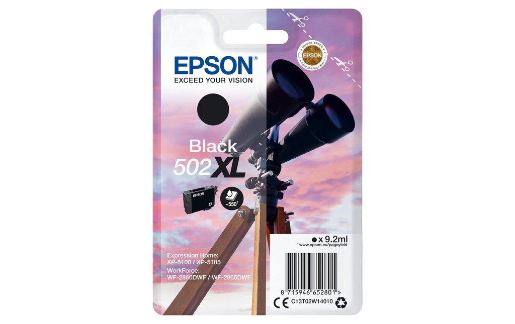 EPSON Epson cart.d'encre 502XL black