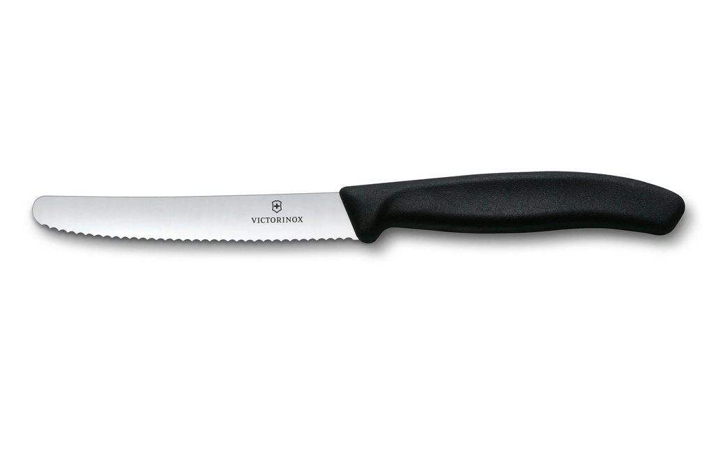 Victorinox Couteau à tomates Swiss Classic Noir, 11 cm